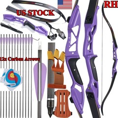 56″Takedown Recurve Bow 18-50lbs Metal Riser for Archery Hunting Shooting Target