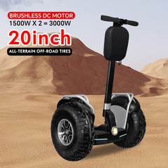 3000W/67.2V 15.6AH Dual Motor 20in Off Road Electric Self Balance Vehicle APP 6h
