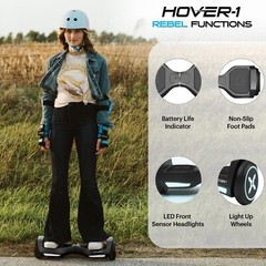 Hover-1 Rebel Electric Self-Balancing Hoverboard for Kids with 6.5” Tires, Dual