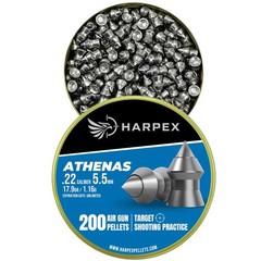 Harpex Athenas .22 ( 5.5mm) Cal Airgun Pellets 17.9gr Pointed High Accuracy