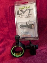 HHA 1 5/8″ 1.625″ Single 1 Pin .010 Green Sight Scope LYT Light Tetra Tournament