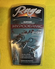 Rage R39100 Hypodermic 2 Blade 100 Grain Broad Heads – 3 Pack