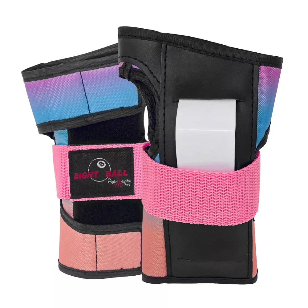 EIGHT BALL KIDS PAD SET 3PK, ELBOW, KNEE, WRIST PROTECTION, AGE 8+ – SUNSET