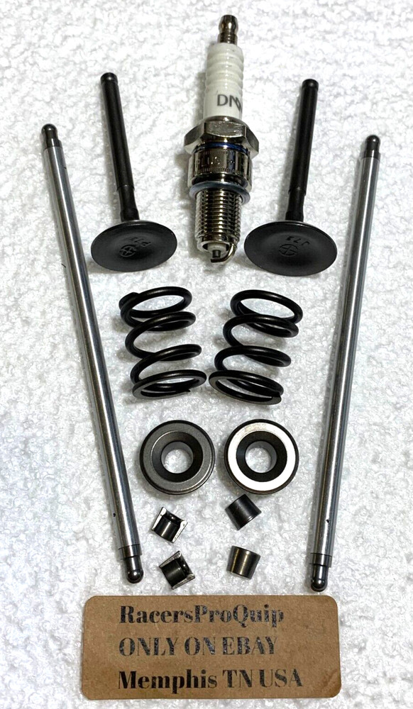 Predator Hemi 212cc RACE Stainless Valve Upgrade Split Lock w/Pushrods & Springs