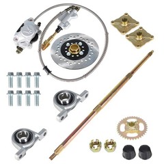 Go Kart 32″ Drift Trikes & Rear Axle Complete Kit Wheel Hub And Brake Assembly