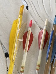 Vintage Archery Black Hawk Cravotta Brothers Swift 1816 Arrows Leather Quiver