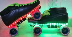 Roller Skate LED Changing Color Lights w/remote (PAIR) 60 Lights Per Meter