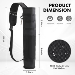 Archery Lightweight Back Arrow Quiver Dual Use Foldable Compact Hip Arrows Ba…