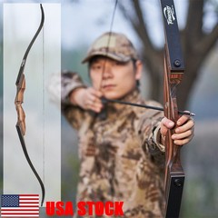 60″ Takedown Recurve Bow 25-60lbs Archery Outdoor Bow Hunting Shooting Target