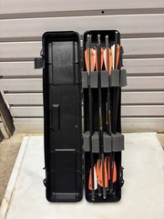 Mission MXB320 Crossbow (with 13) Bolts, (2) Broadheads, Case &Shoulder Harness