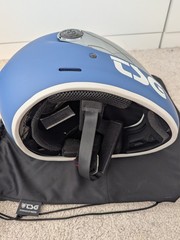 TSG – Pass Pro Full-face Helmet, Downhill Skateboarding, Matte Blue, Medium