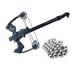 Archery Mini Compound Bow 45lb Shoot Rapid Bow Shooter Steel Ball Launcher Hunt
