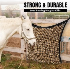 2 PCS Slow Feed Hay Net for Horses, Large Capacity Hay Bags for Horses 35×31″