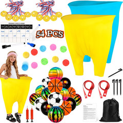 Granny Pants Yard Game, Tossing Game Set with 20 Bouncy Balls & 10 Water Balls f