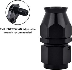 6AN PTFE Hose End Fitting Straight Swivel Only for PTFE 6AN Straight Normal