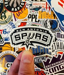 31pcs NBA Basketball Stickers – All Team Logos – Waterproof Vinyl Stickers