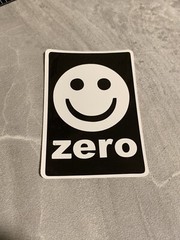 Zero 3” Inch Skateboard Sticker Waterproof Black White Decal