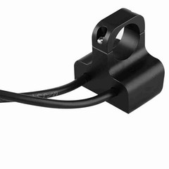 CNC Aluminum Alloy Motorcycle Handlebar Switch, 12V Push Button Switch, Black,