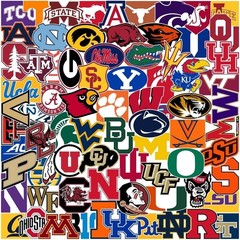 Self-Adhesive Vinyl Sports Stickers – 70-Piece Pack for Laptops & Water Bottles