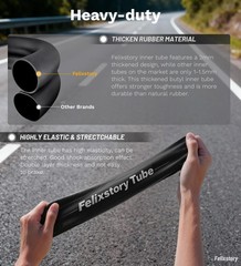 100/65-6.5 Heavy Duty Inner Tube, 11 Inch Scooter Tube, for 90/65-6.5 80/65-6…
