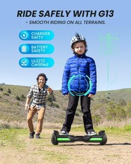 Gyroor G13 All Terrain Hoverboard Bluetooth LED Lights Open Box Tested