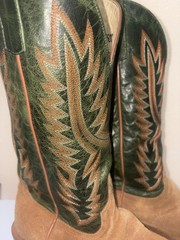 Top Hand Collection Men’s Western Cowboy Boots Suede & Leather US 8.5D