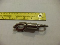 LOT OF 10 Panic Snap 3 7/8” Malleable Iron 1/2″ Fixed-Eye Nickel Plated 10011