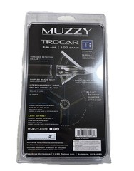 Muzzy Trocar 3- Blade TI 100 Grain Vertical Bow 1 1/4” Cut
