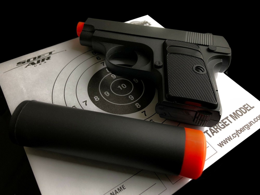 UKARMS Metal 911 Spring Airsoft Handgun Pistol FPS 230 Barrel Extension