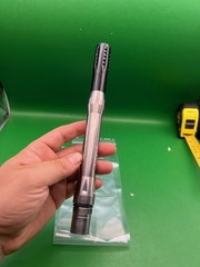 Shocker Dye Titanium Series Paintball Barrel Back Black Silver .689 10in