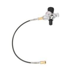 High Pressure PCP Paintball Fill Station Air Tank Valve Regulator + Hose 4500PSI