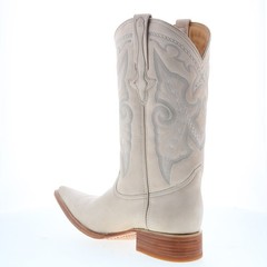 Los Altos Suede Boots XXX-Toe 956304 Mens Beige Wide Cowboy Western Boots