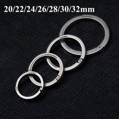 3PCS Titanium Key Rings Outer Dia. 17mm/22mm/25mm/32mm Openable Keyrings EDC