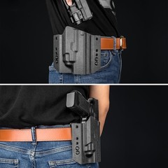 WARRIORLAND OWB Kydex Holster w/Optic Cut, Compatible with Glock 17/19 Gen3-5…