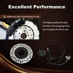 Hydraulic Rear Disc Brake Caliper Disk Rotor Pads for 150 200 250cc Dirt Bike