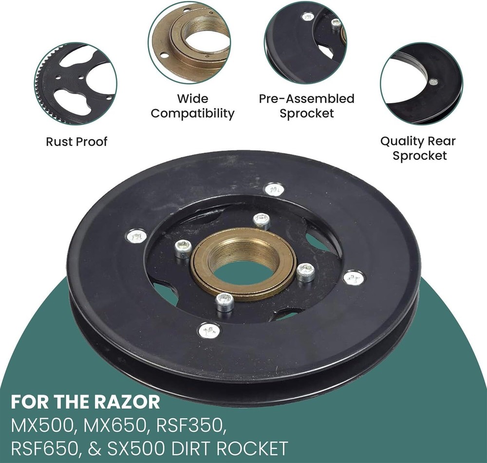 Sprocket and Freewheel for Razor MX500 MX650 RSF350 RSF650 SX500 Dirt Rocket