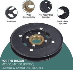 Sprocket and Freewheel for Razor MX500 MX650 RSF350 RSF650 SX500 Dirt Rocket