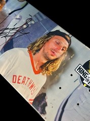 RARE SIGNED Lizard King Deathwish Skateboard Deck Thrasher King Of The Road NEW