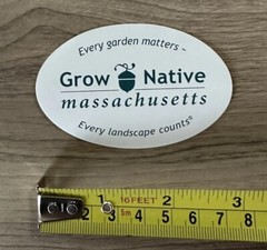 Grow Native Massachusetts Every Landscape Counts Sticker Decal Garden