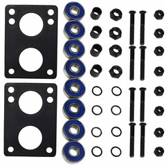 Longboard Hardware Refresh Kit – Bearings, Risers, 1.5″ Hardware, Nuts
