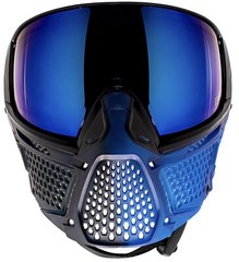 NEW CRBN Carbon Pro Fade Indigo Paintball Airsoft Goggle More Coverage