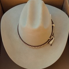 Stetson Rancher Western Hat Silverbelly 7 1/8 4X Beaver 4″ Brim Box