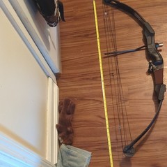 Bear Grizzly Bear Vintage Compound Bow 50# 30″ Right Hand Black Aluminum Archery