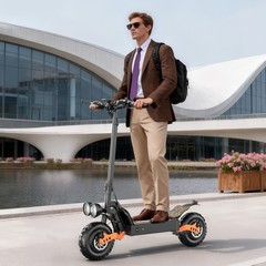 48V 30Ah Foldable Electric Scooter, 749W Off-Road Electric Scooter, 35-miles