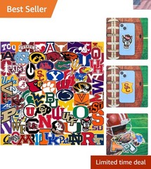 Self-Adhesive Vinyl Sports Stickers – 70-Piece Pack for Laptops & Water Bottles