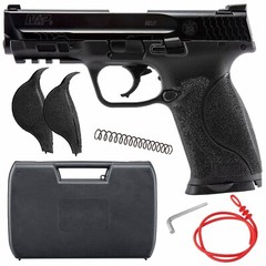 Umarex T4E S&W M&P9 M2.0 .43 Cal Black Paintball Pistol w/50xRubber Balls Bundle