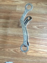 Harris 5 1/4” Sterling & Stainless Silver 2” Ported Cathedral Western Show Bit