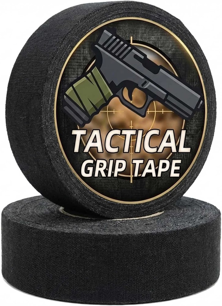 2 Rolls Gun Grip Tape, Non-Reflective, No Residue Goon Grip Tactical Tape for.
