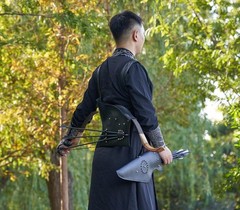30-50lbs Traditional Recurve Bow Archery Takedown Wooden Horsebow Shooting Hunt