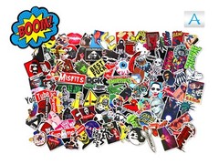100 Random Skateboard Stickers Vinyl Laptop Luggage Decals Dope Sticker Lot Mix